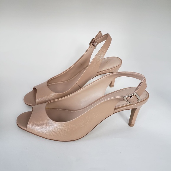 Amelia Grace Korine beige heeled shoe size 7M - Picture 1 of 11